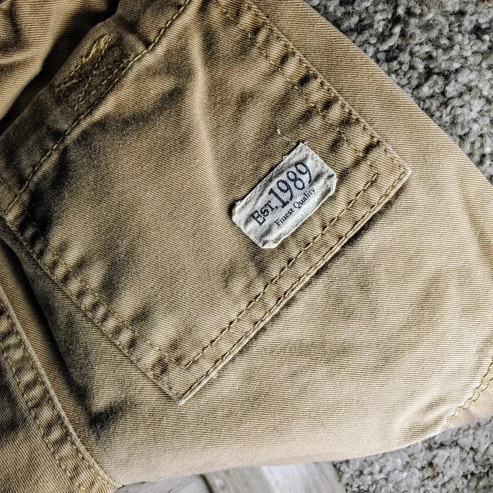 Place Toddler Boy Khaki Cotton Cargo Shorts Size 12-18m